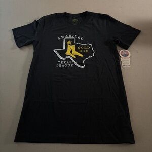 Amarillo Gold Sox Texas League T-Shirt, Baseball, Ebbets Field, Small